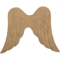 Embossed wings, W: 11 cm, H: 13 cm, 5 pcs [HOB-265111]