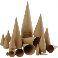 Cones, H: 8-20 cm, 50 pcs [HOB-26549]
