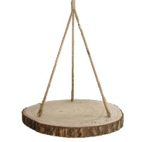 Wooden Disc Ø ±53 h.5cm with hang Cord [IFS-29605]