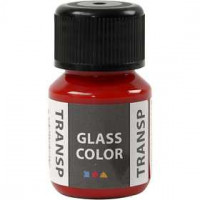 Glass Color Transparent, 35 ml, red [HOB-31673]