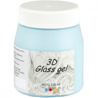 3D Glass Gel, 250 ml, azure transparent gel [HOB-31710]