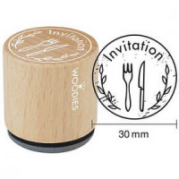 Wooden Stamp, D: 30 mm, H: 35 mm, 1 pc [HOB-32391]