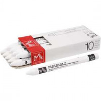 Neocolor II, thickness 8 mm, L: 10 cm, 10 pcs, white (001) [HOB-34050]