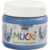 Finger Paint, 150 ml, metallic blue [HOB-34755]