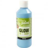 Glow in the Dark Paint, 250 ml, fluorescent light blue [HOB-34930]