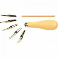 Lino Cutter Set, 5 mixed [HOB-38230]