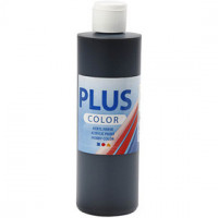 Plus Color Craft Paint, 250 ml, black [HOB-39442]