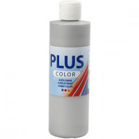 Plus Color Craft Paint, 250 ml, silver [HOB-39454]