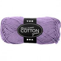 Cotton Yarn, L: 80-85 m, maxi, 50 g, purple [HOB-421321]