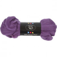 Wool, 21 micron, 100 g, violet [HOB-46042]