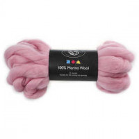 Wool, 21 micron, 100 g, light pink [HOB-46046]