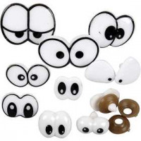 Funny Eyes - Assortment, size 2-3 cm, 9 mixed [HOB-500960]