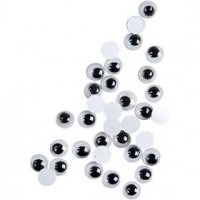 Googly Eyes, D: 6 mm, 1000 pcs [HOB-501061]