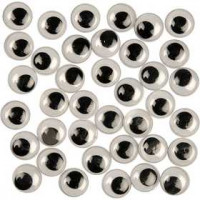 Googly Eyes, D: 12 mm, 1000 pcs [HOB-501121]