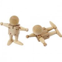 Elastic Figure, H: 8 cm, 5 pcs, china berry [HOB-512911]