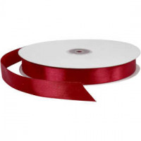 Satin Ribbon, W: 20 mm, 100 m, claret [HOB-51376]