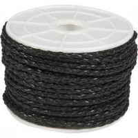 Plaited Cord, 2.5 mm, 25 m, black [HOB-51556]