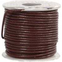 Leather Cord, thickness 1 mm, 10 m, brown [HOB-51561]