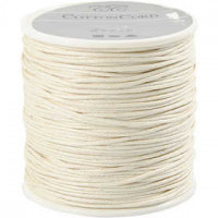Cotton Cord, thickness 1 mm, 40 m, off-white [HOB-51568]