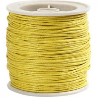 Cotton Cord, thickness 1 mm, 40 m, yellow [HOB-51569]