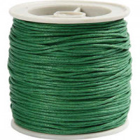 Cotton Cord, 1 mm, 40 m, green [HOB-51573]