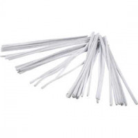 Pipe Cleaners, thickness 6 mm, L: 30 cm, 50 pcs, white [HOB-51619]