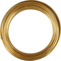 Aluminium Wire, thickness 3 mm, 29 m, gold [HOB-51721]