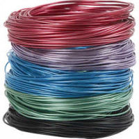 Aluminium Wire, thickness 1.5 mm, 5x20 m, asstd colours [HOB-51725]
