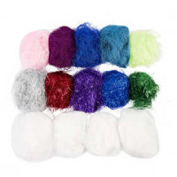 Plastic Fibres, 500 g, asstd colours [HOB-51797]