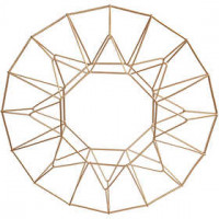 Hanging ornament, D: 28 cm, 1 pc, brass [HOB-52361]