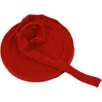 Knitted Tube, W: 22 mm, 10 m, christmas red [HOB-53021]