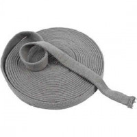 Knitted Tube, W: 22 mm, 10 m, grey [HOB-53024]