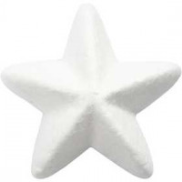 Star, W: 6 cm, 50 pcs, white [HOB-543280]