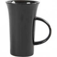 Mugs, H: 15 cm, D: 9.5 cm, 6 pcs, black [HOB-55578]