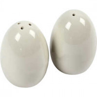 Salt & Pepper set, H: 7 cm, 6 sets, grey [HOB-556472]