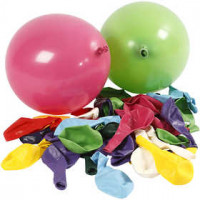 Balloons, D: 23 cm, 100 pcs, asstd colours [HOB-59107]