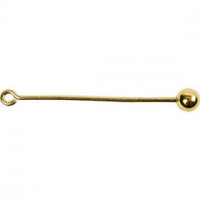 Drop Pins, L: 50 mm, thickness 1.5 mm, 8 pcs, gold-plated [HOB-60205]