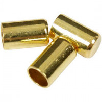 End Caps, D: 2.5 mm, 50 pcs, gold-plated [HOB-60771]