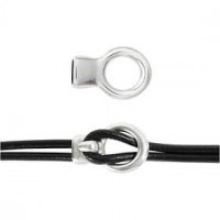 Jewelery Clasp, L: 35 mm, W: 20 mm, 1 pc, silver-plated [HOB-61154]