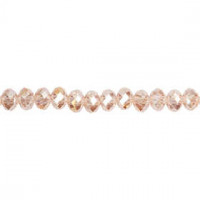 Faceted Beads, size 5x6 mm, hole size 1 mm, 100 pcs, rose [HOB-61673]