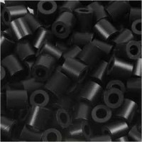 Fuse Beads, size medium mm, size 5x5 mm, 1100 pcs, black (32220) [HOB-751010]