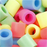 Fuse Beads, size JUMBO mm, size 10x10 mm, 550 mixed, pastel colours [HOB-75352]