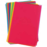 Shrink Plastic Sheets, sheet 20x30 cm, 100 sheets, bold colours [HOB-79084]