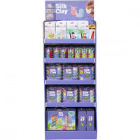 Floor Display Silk Clay®, H: 1560 mm, W: 580 mm, 102 sales units, asstd. colours [HOB-97532]