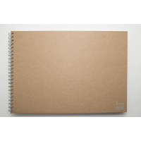 Sketch Book A3 White Plain Cover Kraft Brown (1 pc) [BOP-SCHBA3BR]