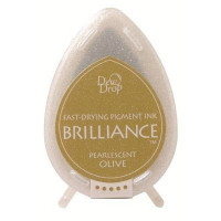 Ink Pads Brilliance Dew drops Pearlescent Olive (1 pc) [BD-000-053]