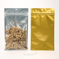 Grip Seal Bags Transparent/Gold 10.2x16.5cm (100 pieces) [HZBB5CG]