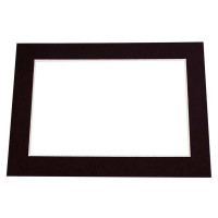 Mount Board Black 19.1x24.1cm Window - Outer size 27.9x35.6cm Conservation Quality (25 pieces) [MS30021]