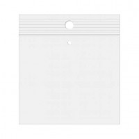 Grip Seal Bags with Hang and Vent-hole 10x10cm Crystal Clear PP 50 micron (100 pieces) [ZR44V]