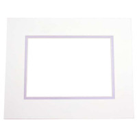 Mount Board Double thick Ivory/Silver 30.5x40.6cm with 19.4x29.5cm Window (10 pieces) [MD20109]
